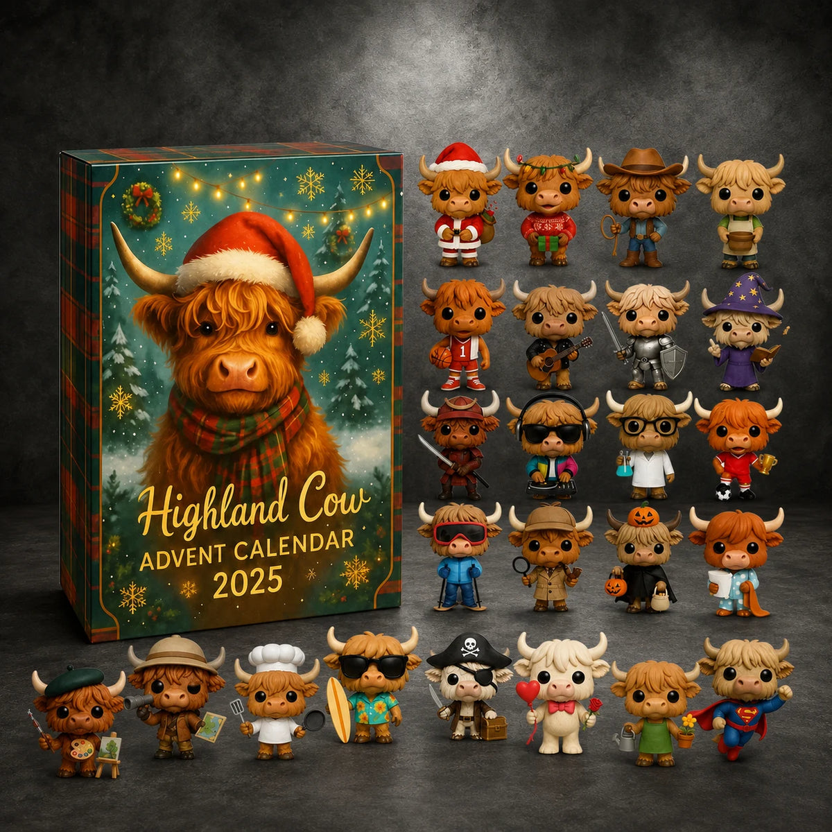 Highland Cow Advent Calendar 2025