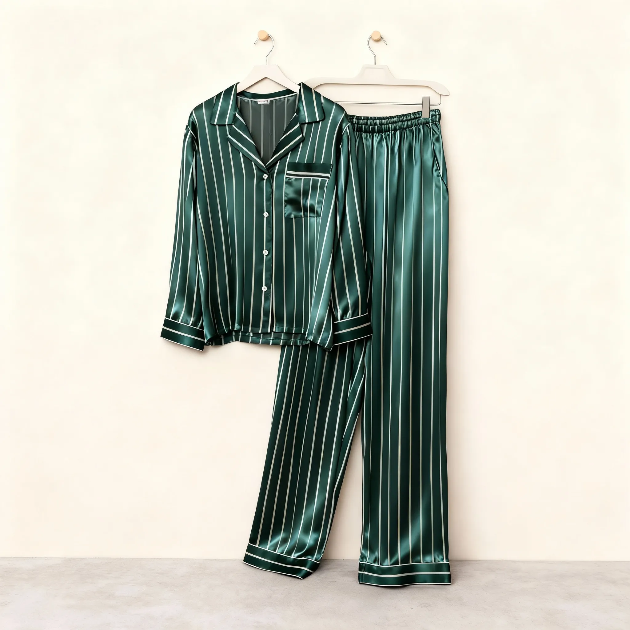 Elegant Satin Pajama Set for the Whole Family