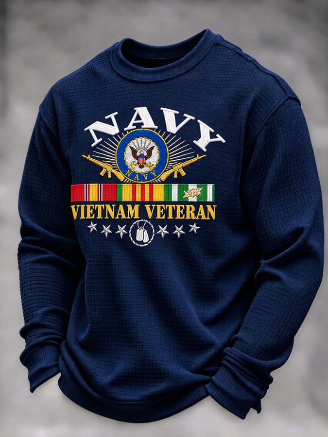 Men's Veterans Day Print Casual Top