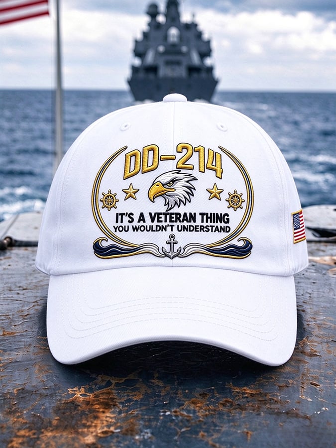 Unisex Retro US Navy Printed Hat