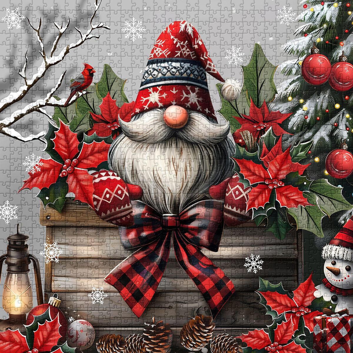 Christmas Gnome Jigsaw Puzzles 1000 Pieces