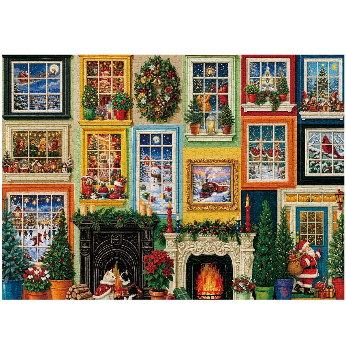 Christmas Window Jigsaw Puzzle 1000 Pieces
