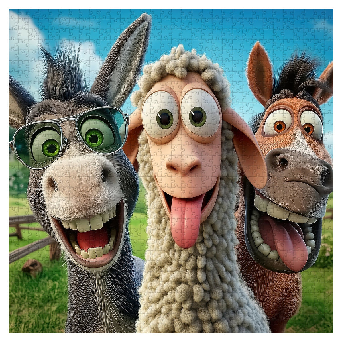 Laughing Ranch Jigsaw Puzzle 1000 Pieces