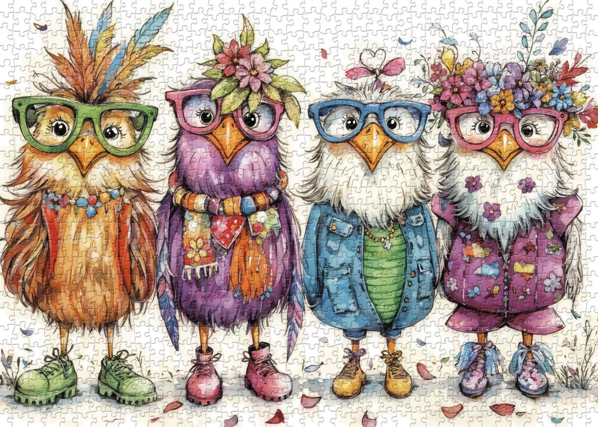 Stylish Chicks Jigsaw Puzzle 1000 Pieces