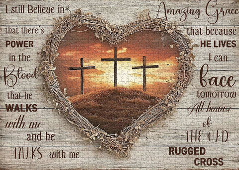 Love Cross Jigsaw Puzzle 1000 Pieces
