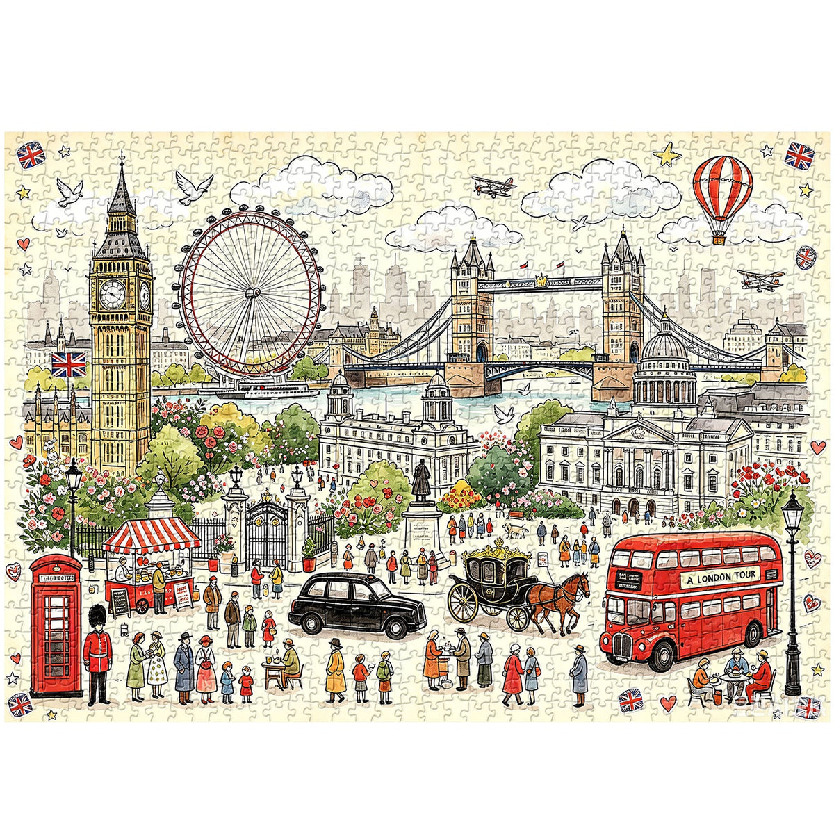 London City Wanderlust Jigsaw Puzzle 1000 Piece