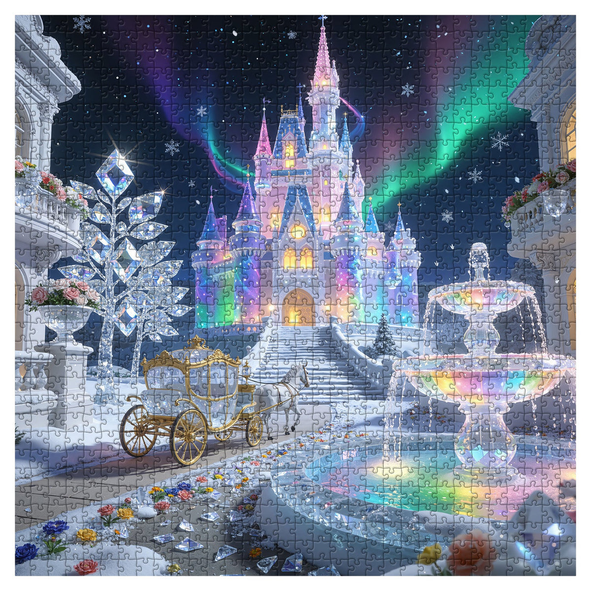 Aurora Crystal Castle Jigsaw Puzzle 1000 Pieces
