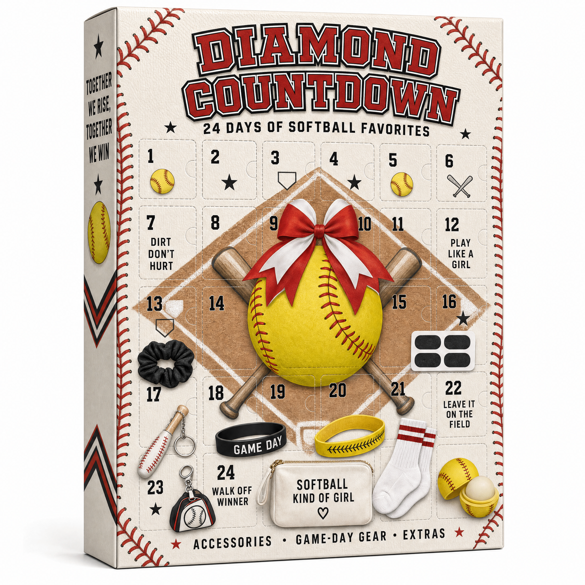 Diamond Countdown 24-Day Softball Advent Calendar