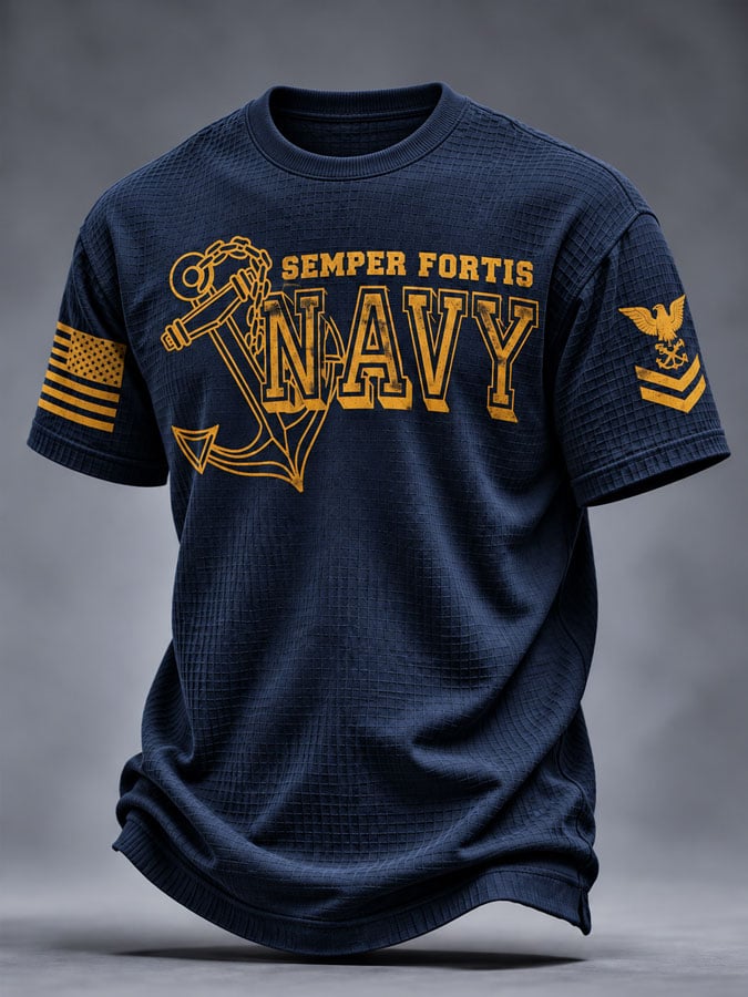 Men's American veterans Printed Short-Sleeve T-Shirt