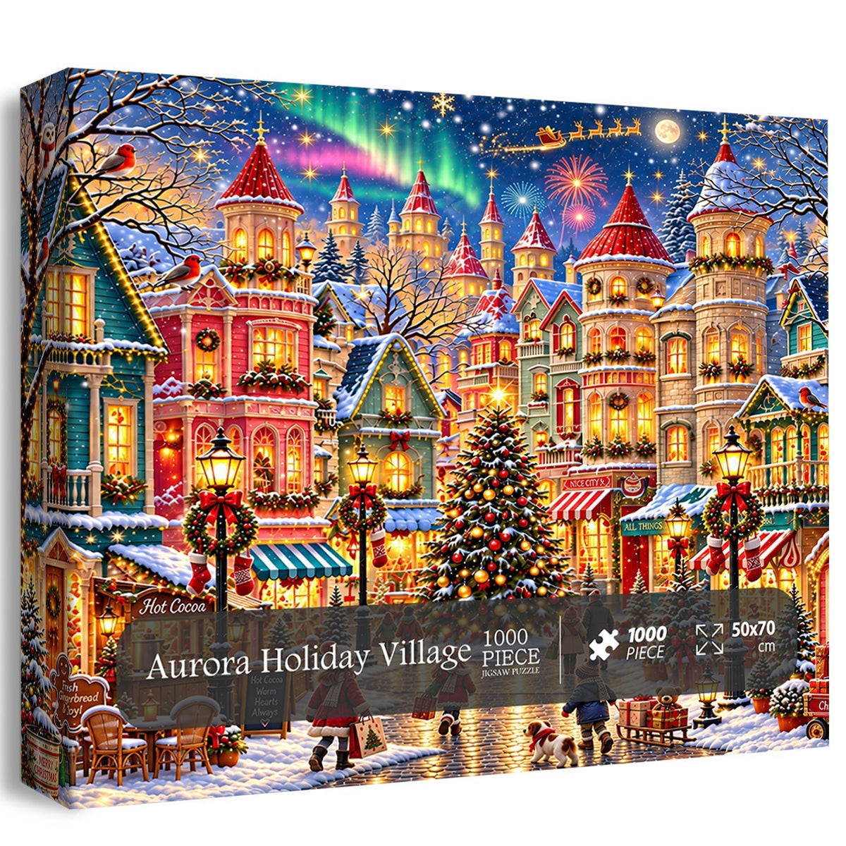 Aurora Holiday Village Jigsaw Puzzle 1000 Pieces