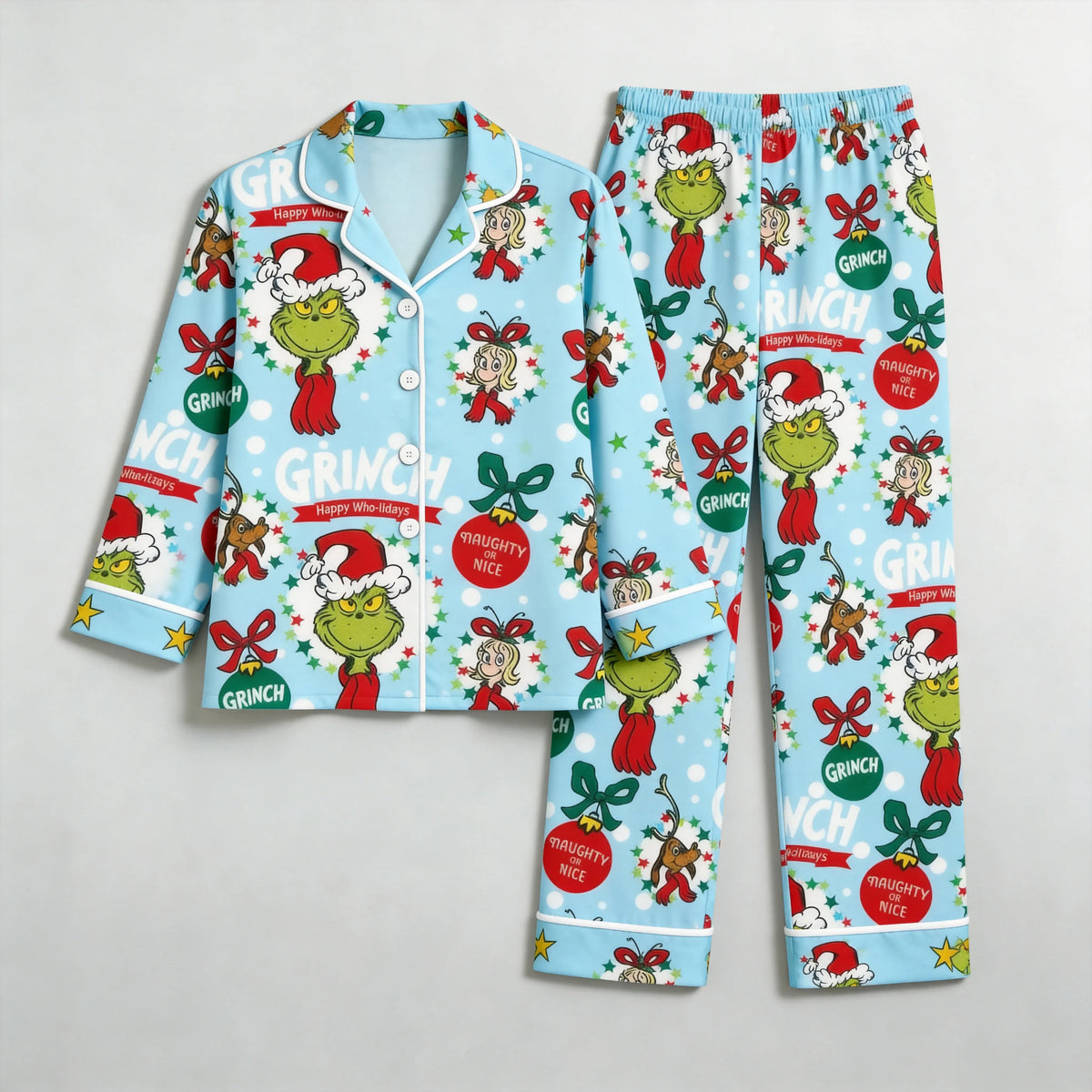 Classic Premium Cotton Matching Family Pajama Set