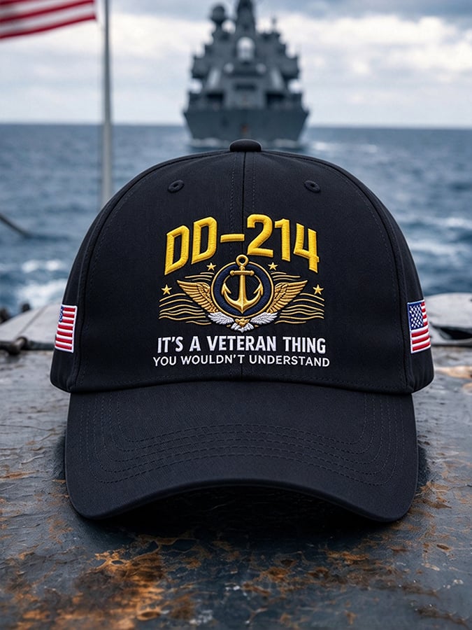 Unisex Retro US Navy Printed Hat