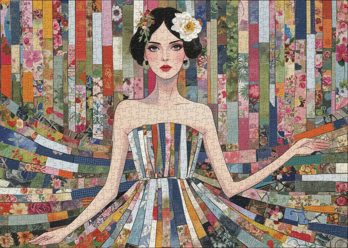 Patchwork Girl Jigsaw Puzzle 1000 Pieces
