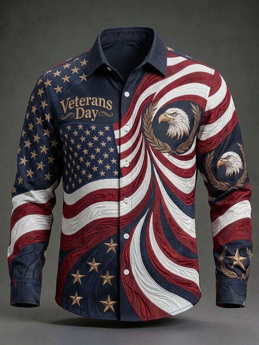 Men's U.S Veterans Day Long-Sleeve Shirt