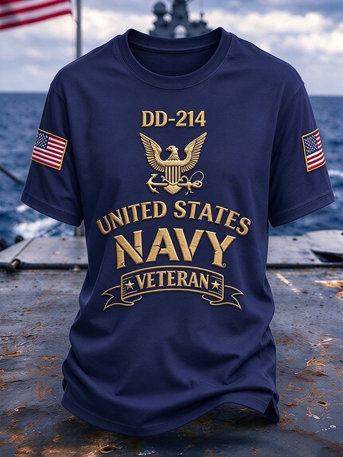 Retro US Navy Printed Top