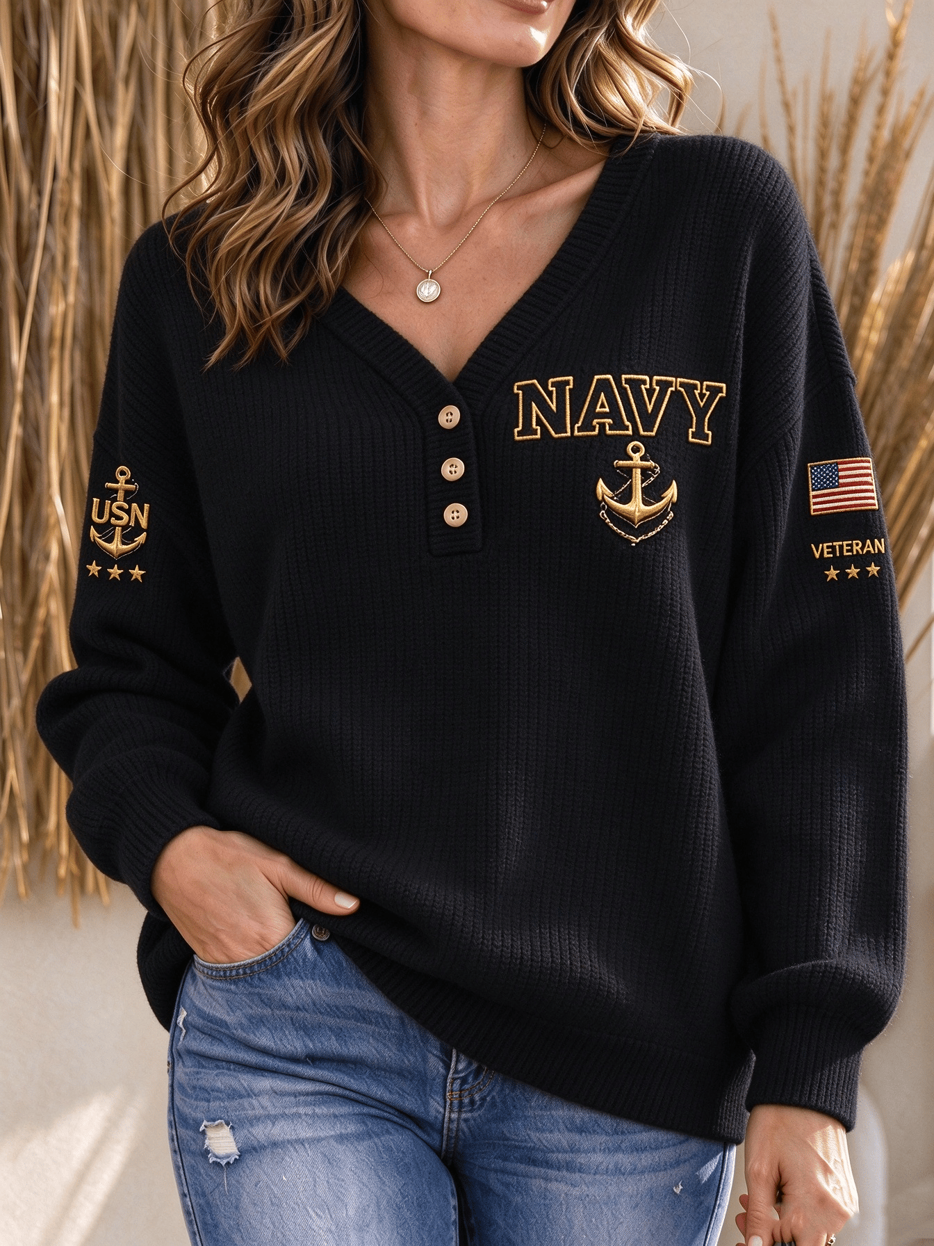 Women's American Veterans Print Hoodie