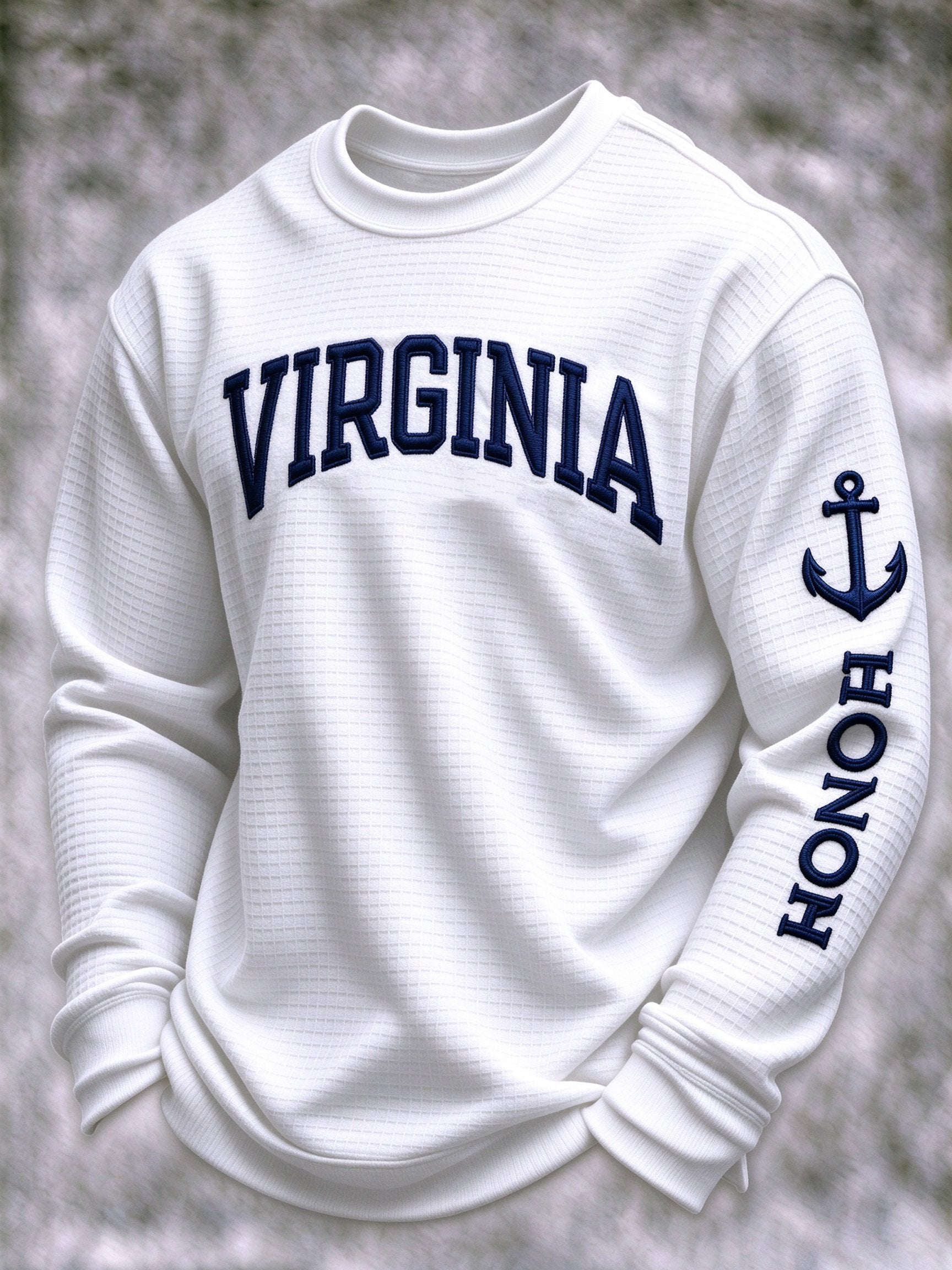 Men's Veteran-Print Casual Sweatshirt
