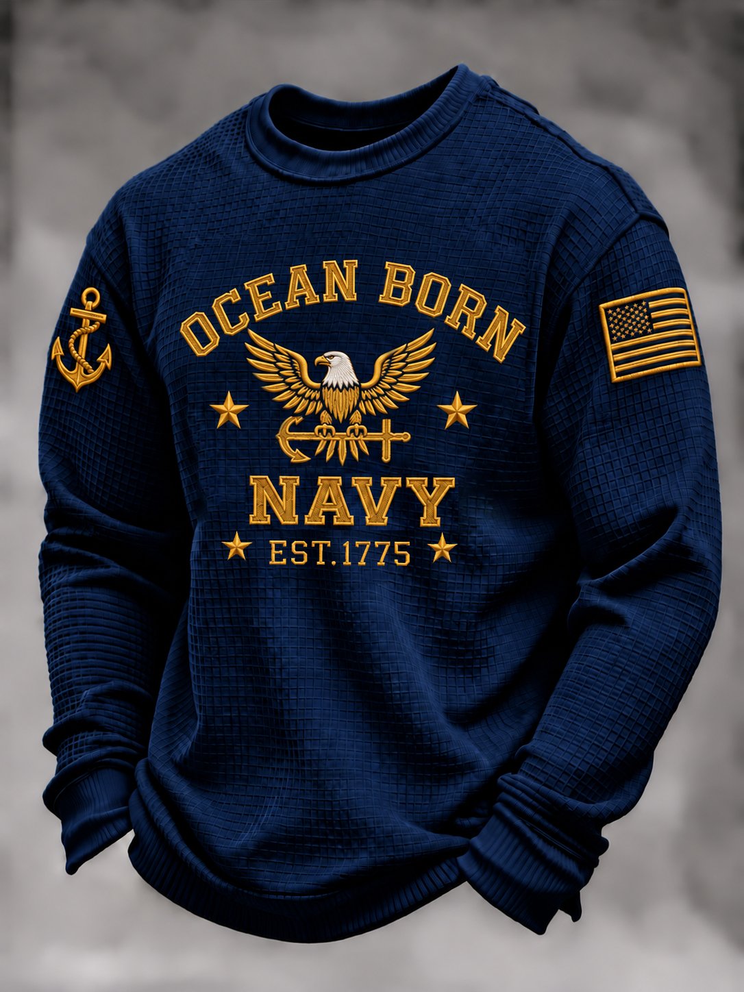 Men's Veterans Day Print Casual Top