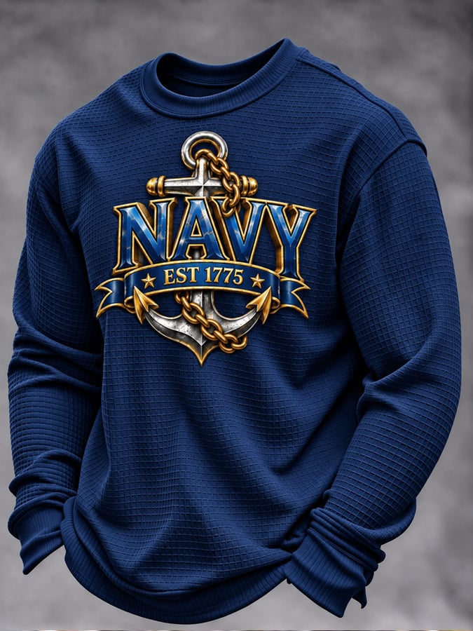 Men's Veterans Day Print Casual Top