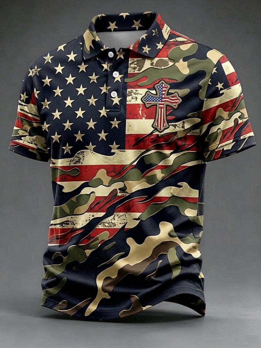 Men's U.S Veterans Day Short-Sleeve Polo Shirt