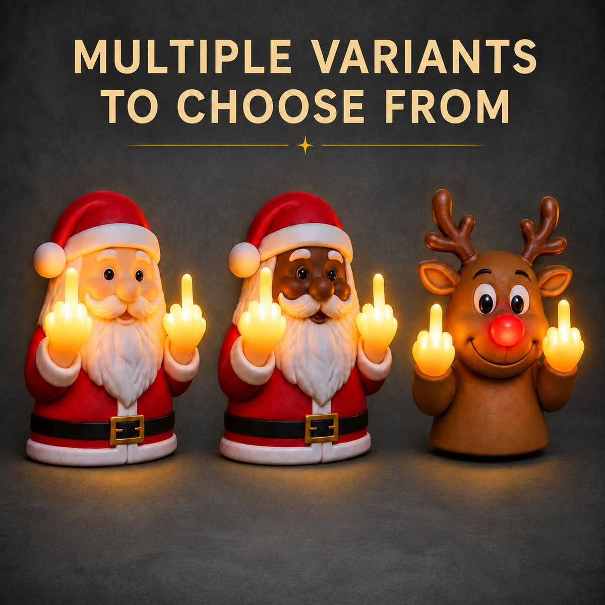 Naughty Glow Wall-Mounted Holiday Lamp