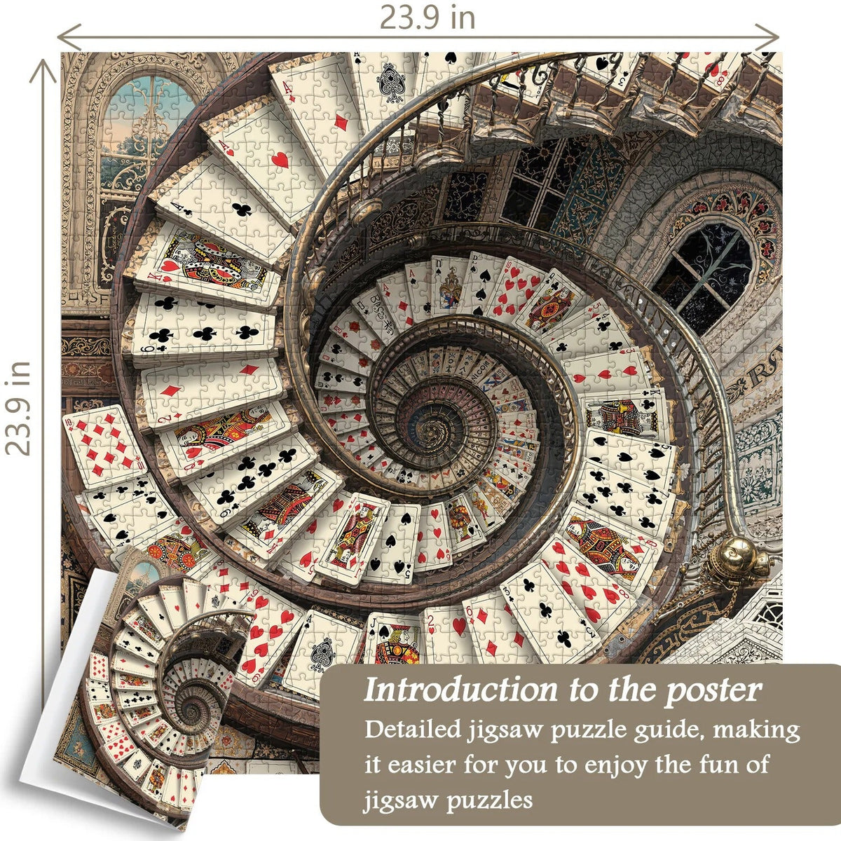 Card Spiral Staircase Jigsaw Puzzles 1000 Pieces