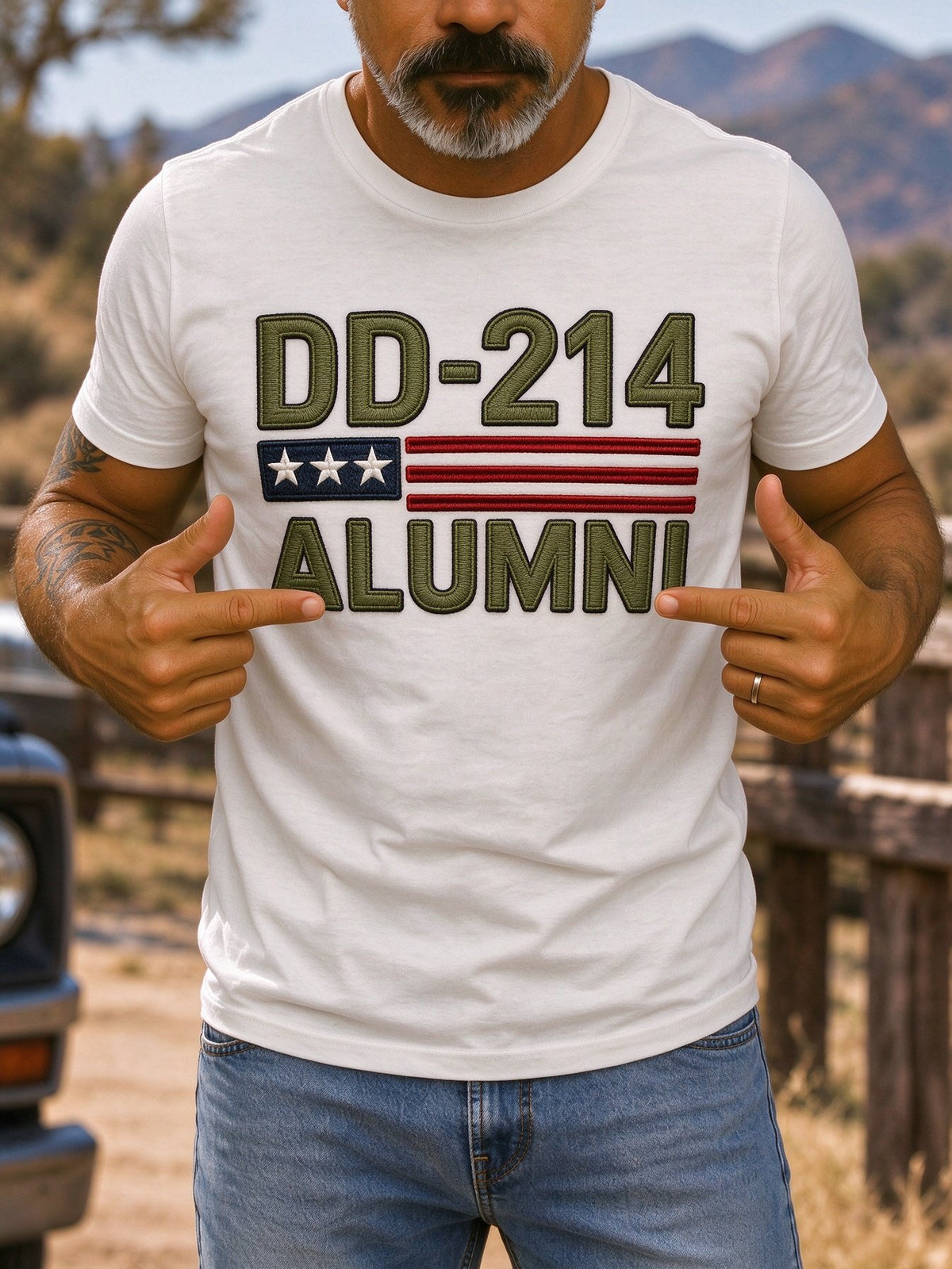 Men's Veteran Pride DD-214 Printed T-shirt