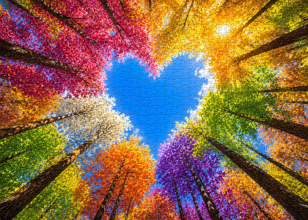 Rainbow Forest Jigsaw Puzzle 1000 Pieces