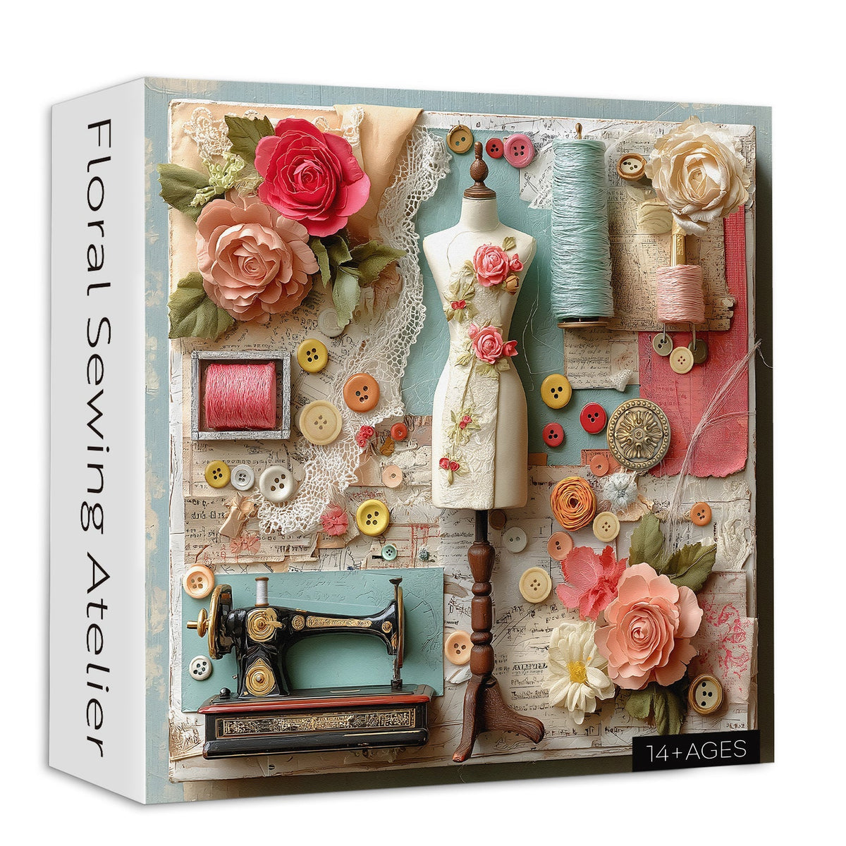 Floral Sewing Atelier Jigsaw Puzzle 1000 Pieces