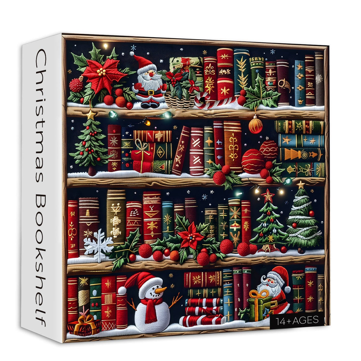 Christmas Bookshelf Jigsaw Puzzles 1000 Pieces