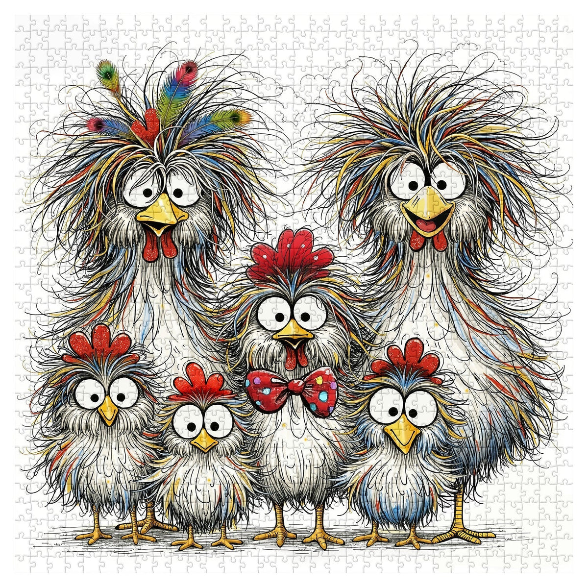 The Scruffy Chicks Jigsaw Puzzle 1000 Pieces