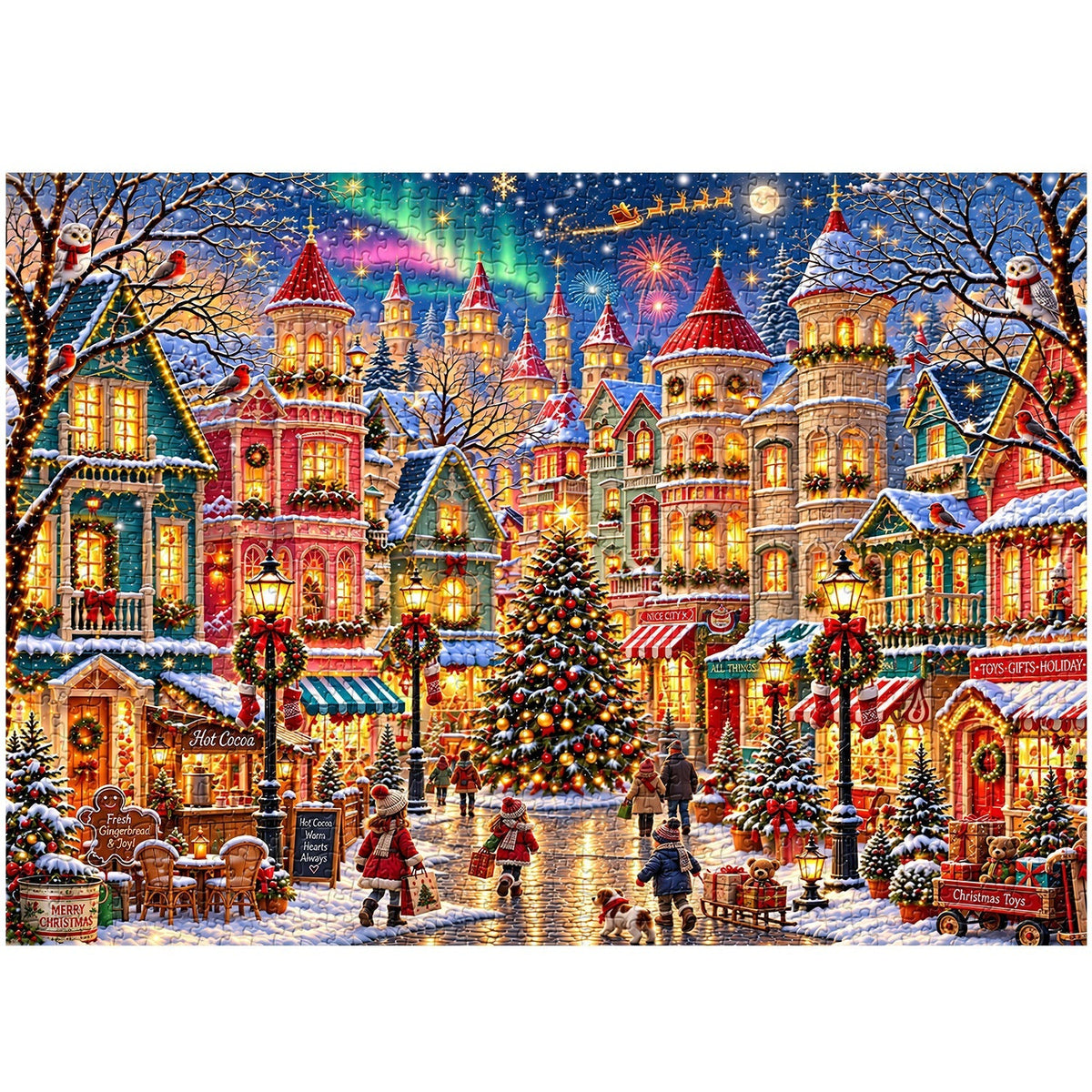 Aurora Holiday Village Jigsaw Puzzle 1000 Pieces