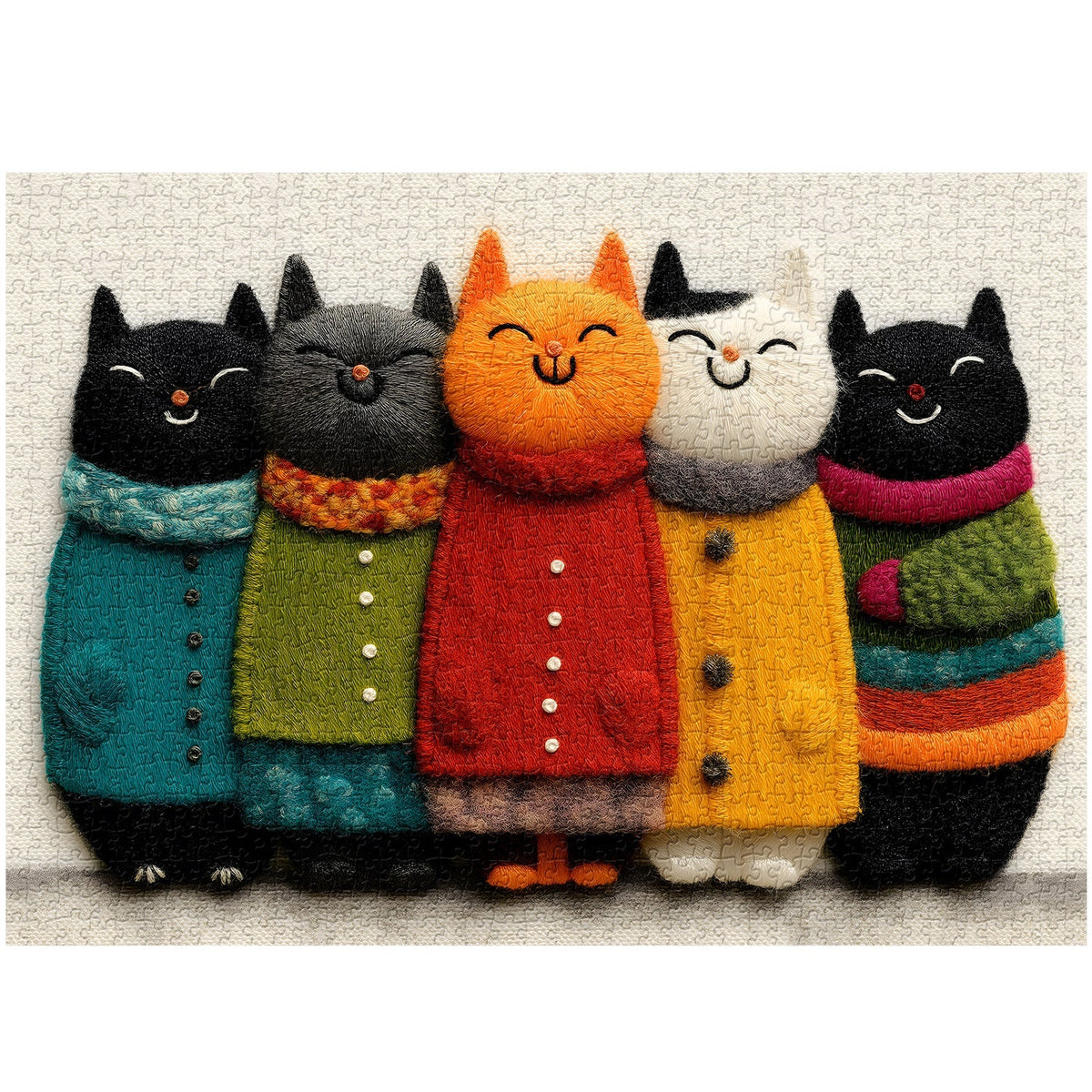 Cozy Cat Jigsaw Puzzle 1000 Pieces