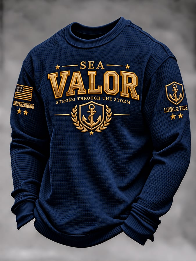 Men'S Veteran Graphic Casual Top