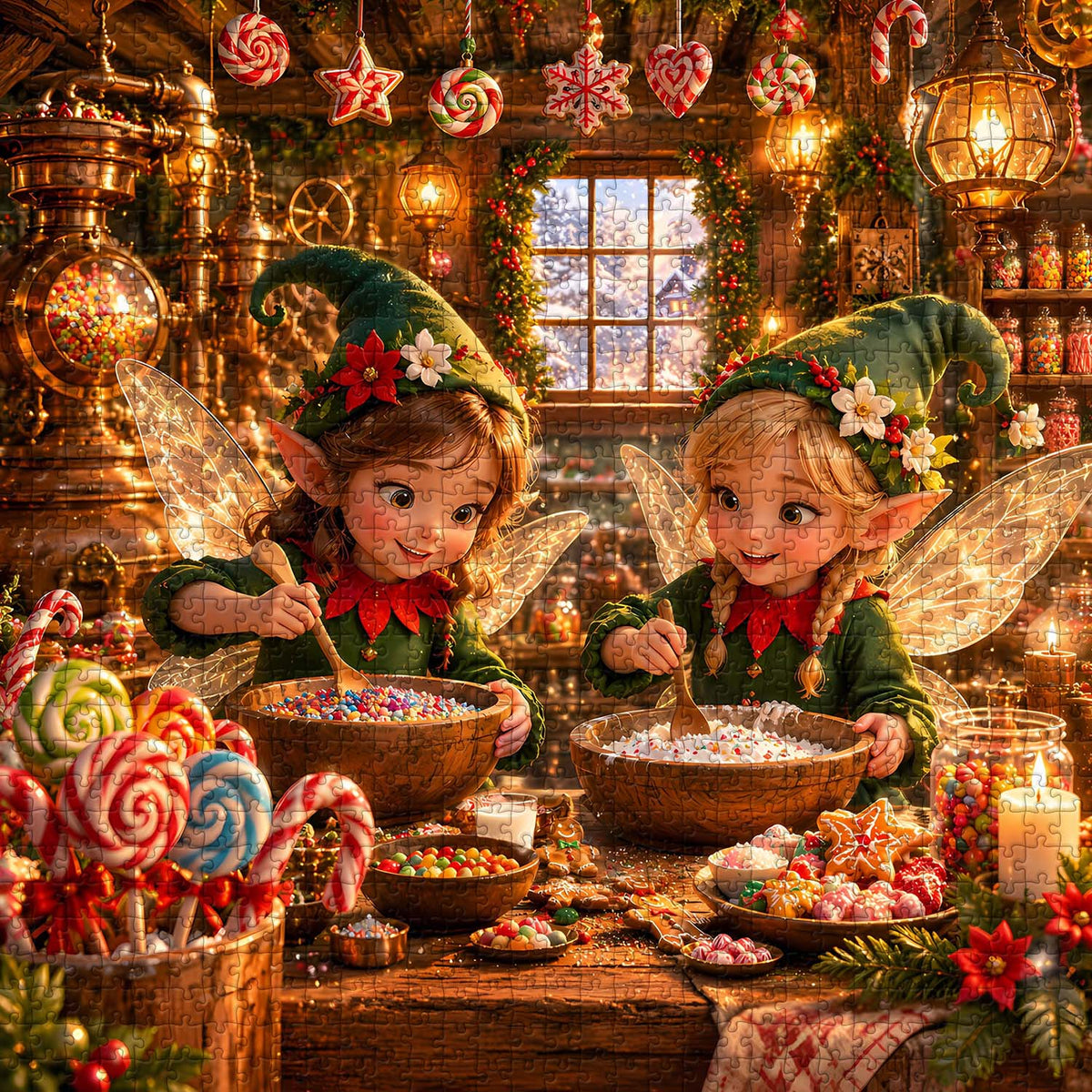Elf Kitchen Jigsaw Puzzle 1000 Piece