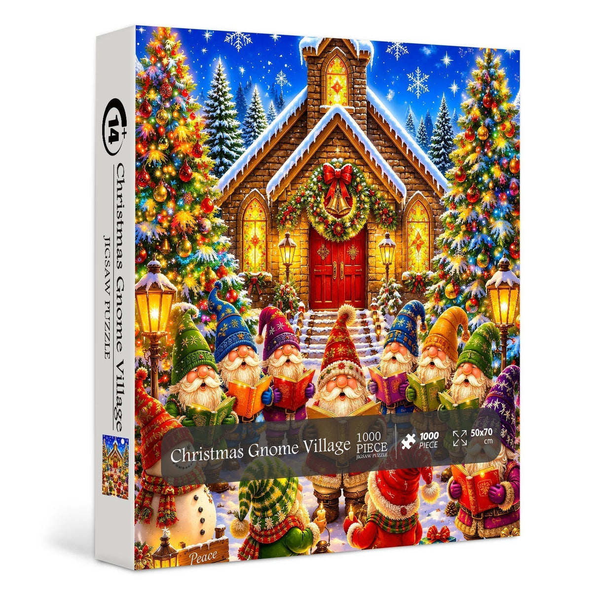 Christmas Gnome Village Jigsaw Puzzle 1000 Pieces