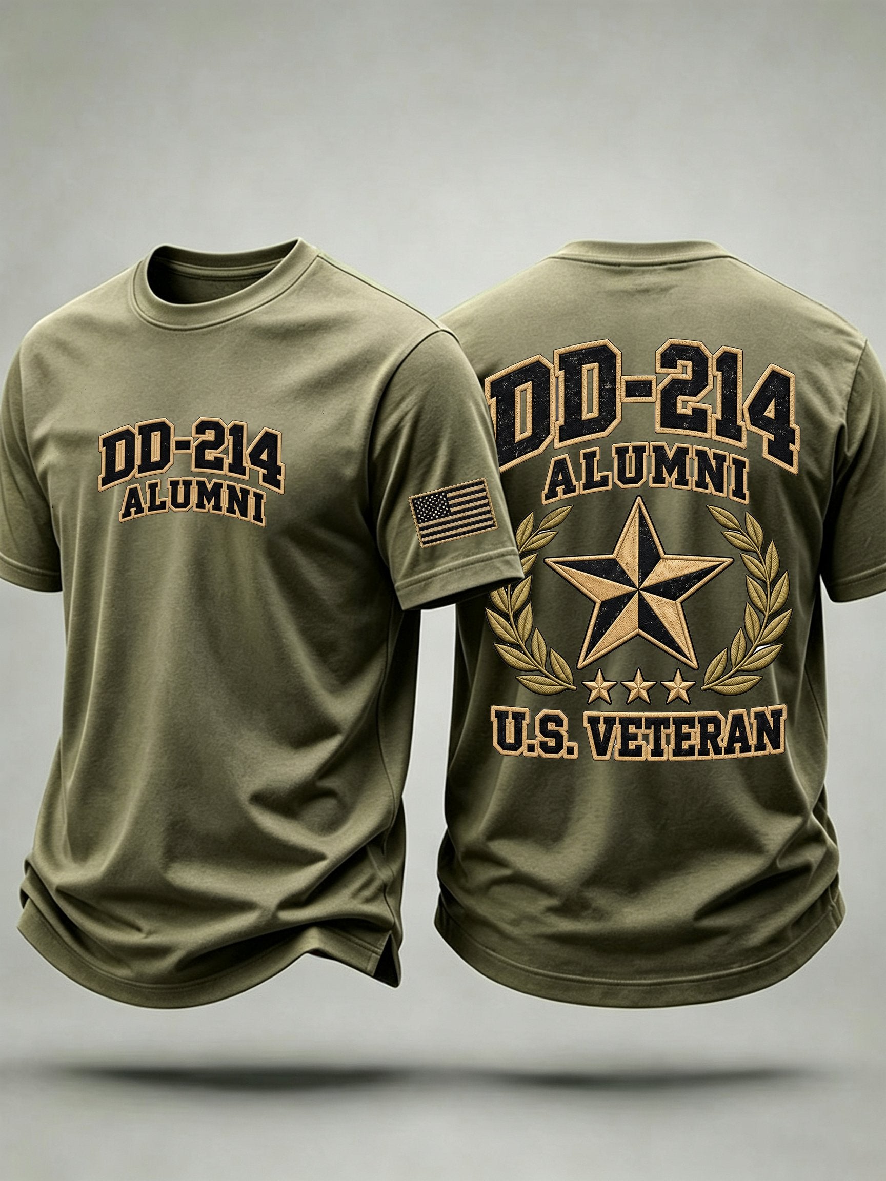 Men's Veteran Pride DD-214 Printed T-shirt