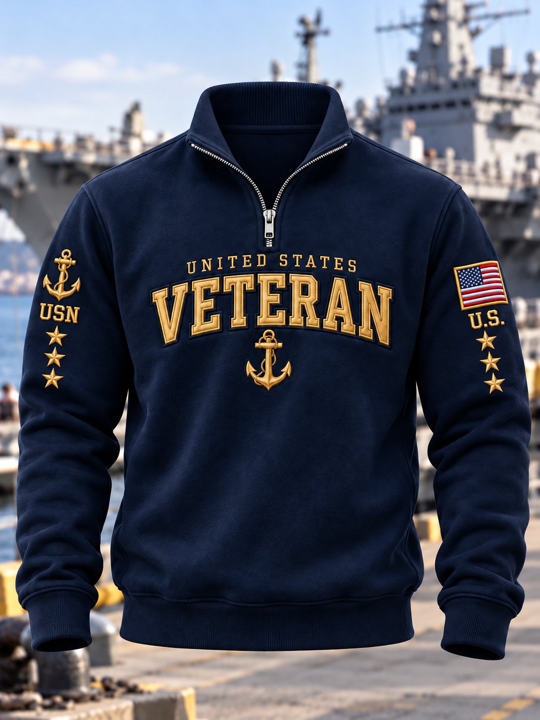 Men's U.S. Veterans Printed Sweatshirt