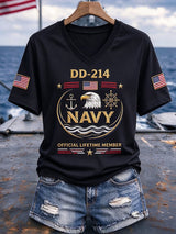 Retro US Navy Printed Top
