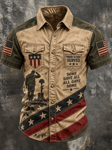 Men's Veterans Day Print Short-Sleeve Shirt