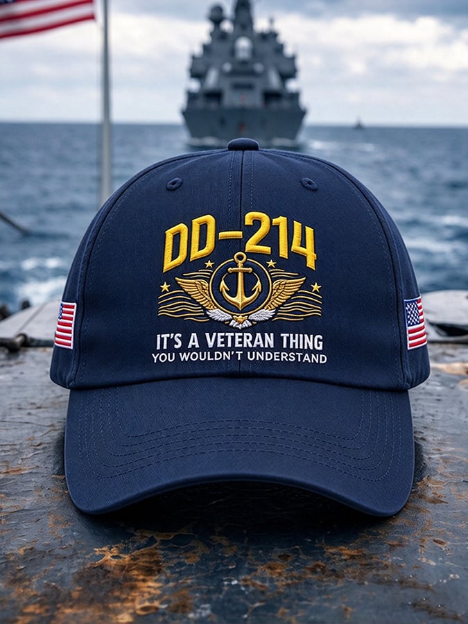 Unisex Retro US Navy Printed Hat
