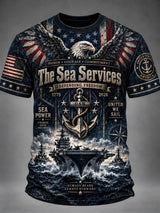 Men's Honor • Courage • Commitment Printed  T-Shirt