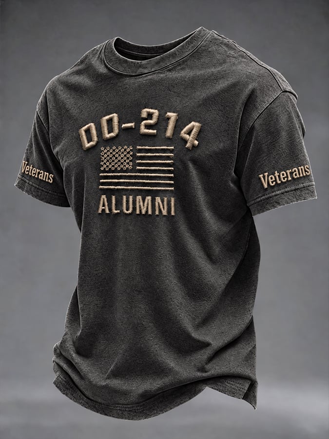Men's Retro Print Short-Sleeve T-Shirt