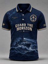 Men's Casual US Navy Short Sleeve Polo Shirt