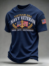 Men's  American veterans Printed Short-Sleeve T-Shirt