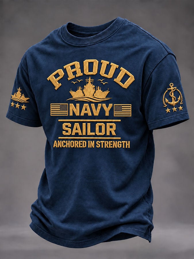 Men's U.S. Veteran Print Short Sleeve T-Shirt