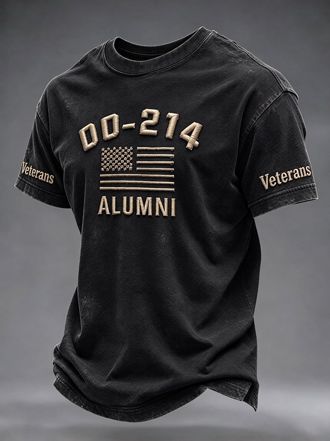 Men's Retro Print Short-Sleeve T-Shirt