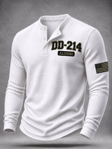 Men's Veteran Pride DD-214 Printed Waffle Knit Top