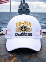 Unisex Retro US Navy Printed Hat