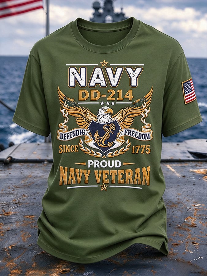 Retro US Navy Printed Top